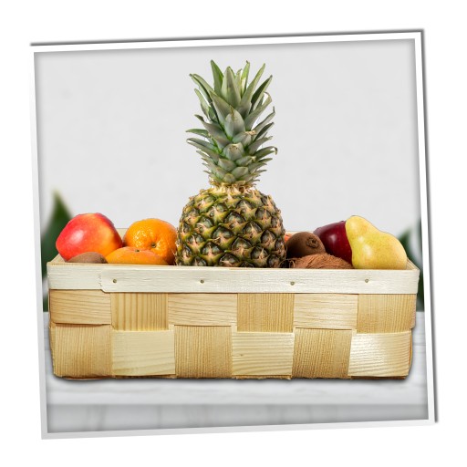 Drevená BOX Nádoba na ovocie Łuba DECOUPAGE