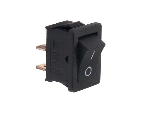 OBDŽNÍKOVÝ VYPÍNAČ NÁBYTKU, ČIERNA ZAP/VYP PRE LED