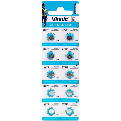 Vinnic 377 / SR626SW / SR66 blister na batérie 10 ks.