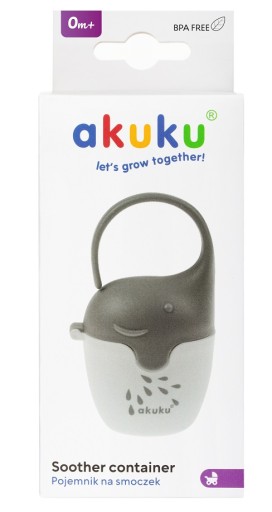 AKUKU UNIVERZÁLNY NÁDOBA na 2 cumlíky, PRAKTICKÝ priestranný cumlík, BPA FREE