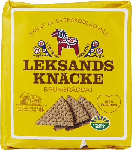 Zdravý tradičný švédsky celozrnný ražný chlieb knäckebrot