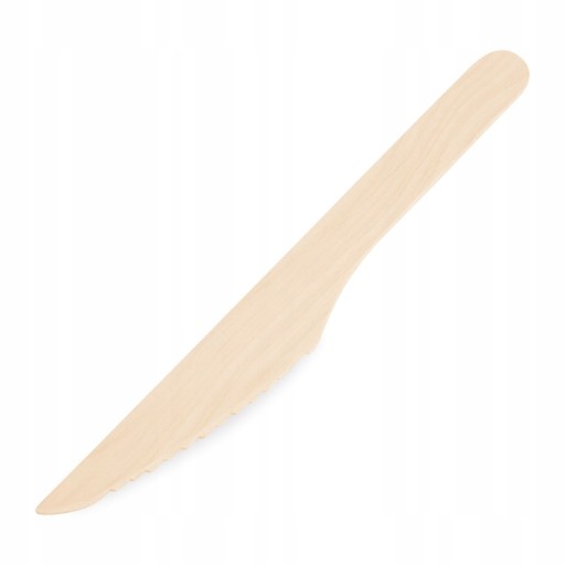 drevené jednorazové nože a príbory 16cm 100 kusov