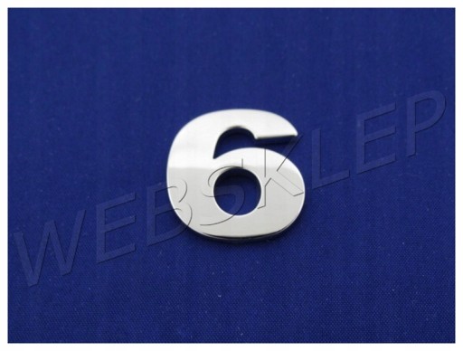 E2K43 ČÍSLA PÍSMENO PÍSMENO CHROME 6 ŠESŤ ZNAK