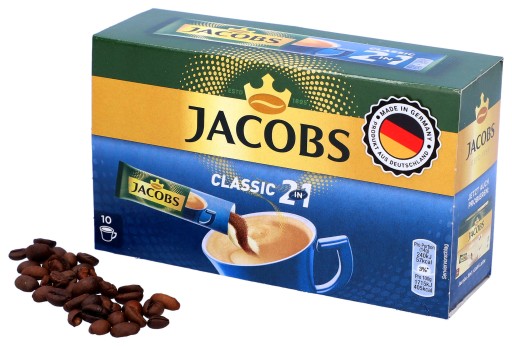Jacobs instantná káva 2v1 v 10 vrecúškach