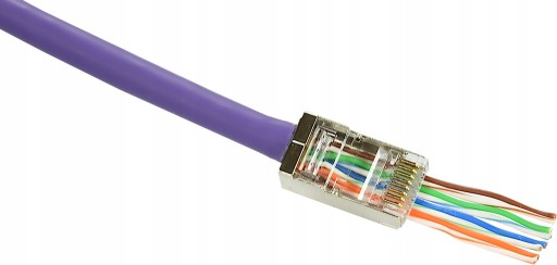 10ks Konektorová koncovka RJ45 Pass Through RJ 6 STP UTP konektory Hroty
