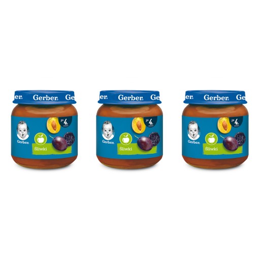 Gerber Plum Mousse dezert pre dojčatá 125 g