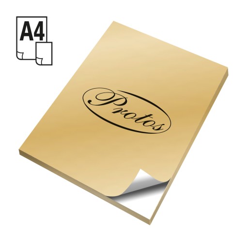 Zlatý samolepiaci papier A4 80g 10 listov