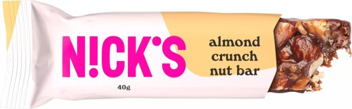 Mandľová tyčinka Chrumkavá tyčinka BEZ CUKRU NICKS Mandľová chrumkavá VEGE VEGAN