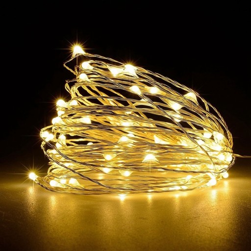 DRÔTOVÉ SVETLÁ LED SVETLÁ NA VIANOČNÝ STROMČEK USB 3m VIANOČNÁ DEKORATÍVNA