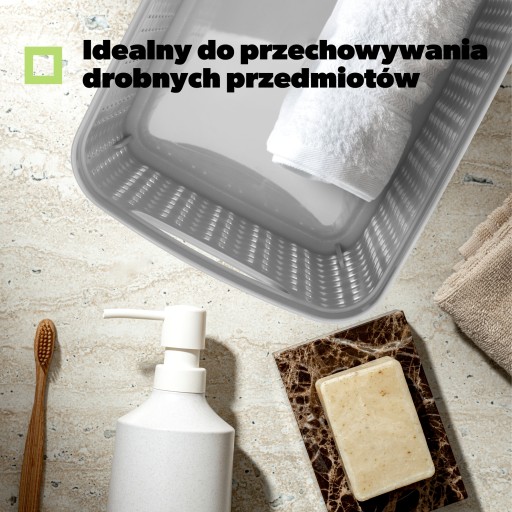 KOŠÍK KONTAJNER PLASTOVÝ KOŠÍK 3,3L FARBY