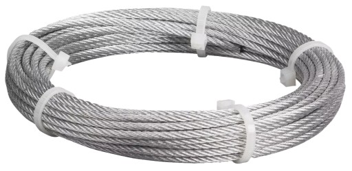 FI oceľové lano 2,0/3,0 mm v PVC plášti KOELNER 10 metrová cievka