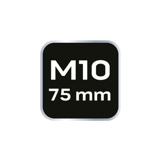 Hrot drážkovaný M10 x 75 mm, S2 x 2 ks.