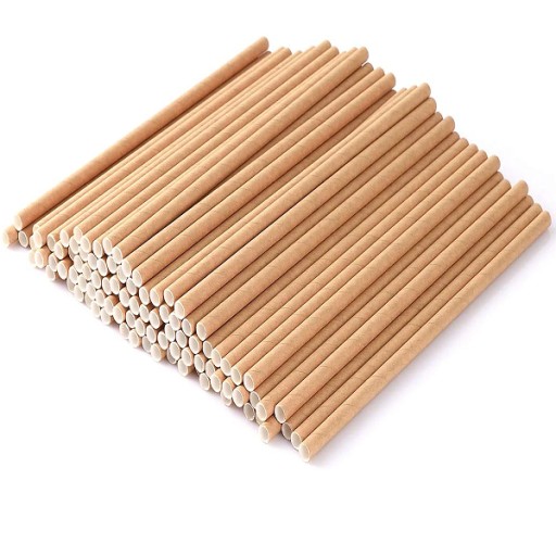 Papierové slamky na pitie Brown Raw EKO 20 cm XXL Balenie 250 ks.