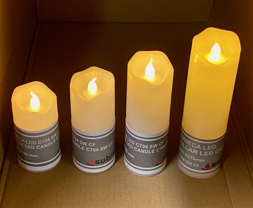 LED sviečka 17,5 cm / 5 cm Subito plameňový efekt