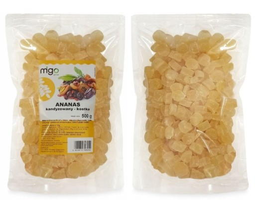 Kandizovaný ANANÁS, KOCKA 500g - MIGOskupina