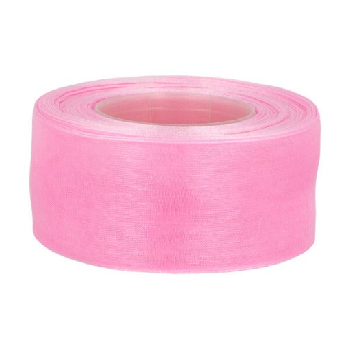 PASTELOVÁ RUŽOVÁ ŠIFÓNOVÁ STUHA polyesterová STUHA 40mm ORGANZA 3043