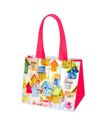 Gam shopper taška Kolorowe Domki 34x26x16 cm
