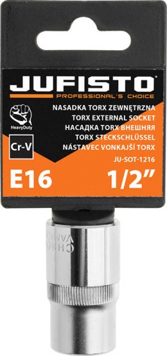 Externá Torx zásuvka E16, 1/2