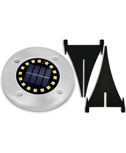 SOLÁRNE LED ZÁHRADNÉ SCHODISKO, NEUTRÁLNE, PLOCHÉ VJAZDNÉ, 16LED