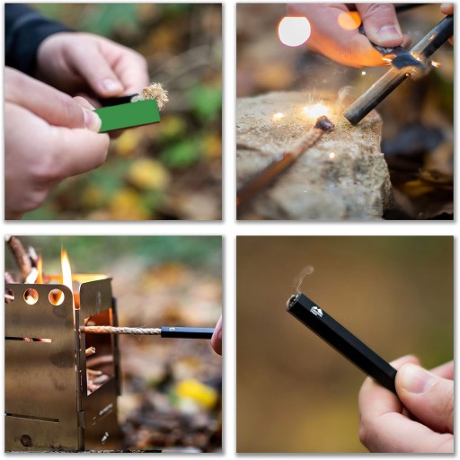 Magnesium Firestarter Military Survival Eternal Match pre krbový gril