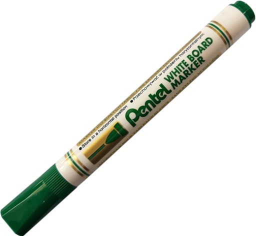 Za sucha zmazateľný popisovač na tabule zelený Pentel 1 ks.