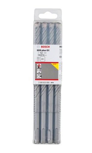BOSCH SDS PLUS-5X VŔTAČKA VŔTAČKA 4-PÁSOVÁ 12x150/210