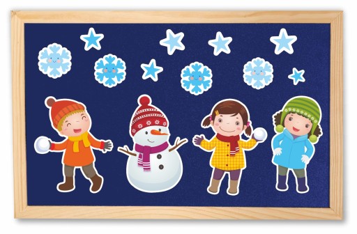 ZIMNÁ DEKORÁCIA WINTER_CHILDREN_SNEHULIENKA, veľká, obojstranná, WZ6