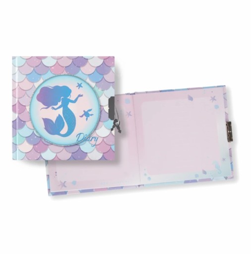 ZAMKNUTÝ DENNÍK NOTEBOOK MERMAID OMBRE MERMAID FOR A DIEVČAT