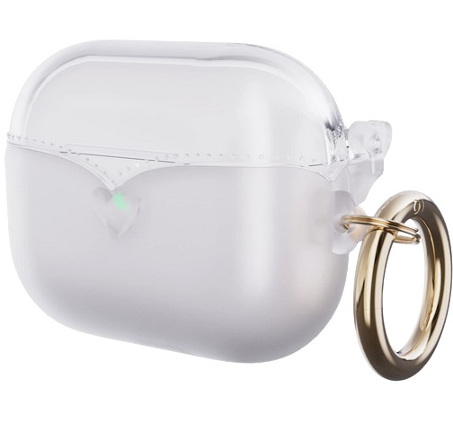 Puzdro Puzdro Kryt pre AirPods Pro 2 TPU s priehľadným príveskom na kľúče