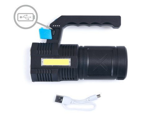 LED BATERKA 2W LED + 3W COB 6000K | BATÉRIA