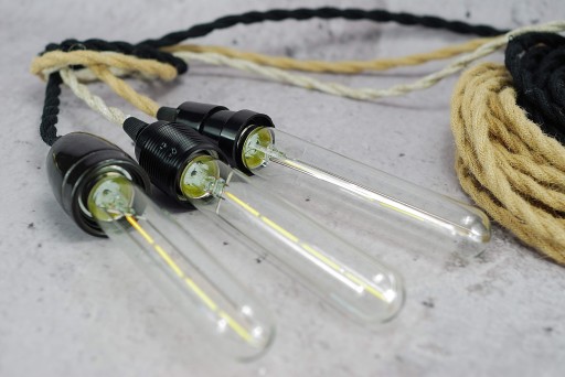 Dekoratívna podlhovastá LED žiarovka cencúľ žiarovka loft retro pavúk lampa DIY
