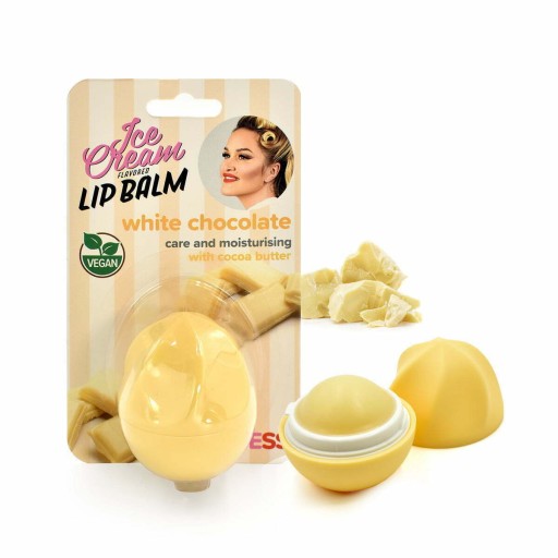 Balzam na pery, hydratačný rúž, lesk na pery KICESS biela čokoláda