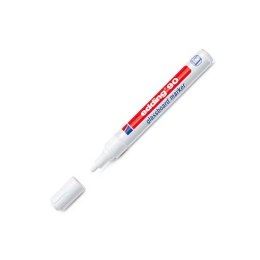 EDDING E-90 BIELY ZNAČOVAČ NA SKLENÉ DOSKY