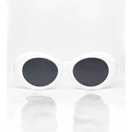 Kurt Cobain WHITE oválne vintage okuliare