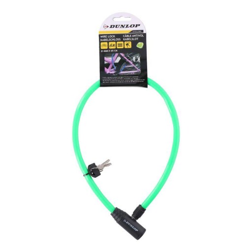 Zámok Dunlop Key Cable Lock Zámok na bicykel