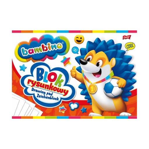 BAMBINO BIELY BLOK NA KRESLENIE A4