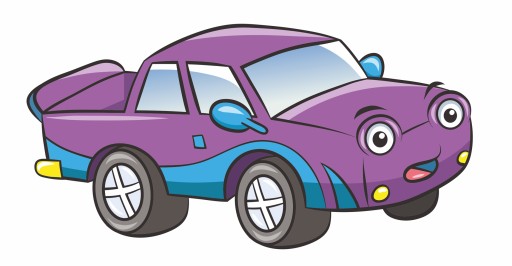 Detská samolepka na stenu auto 20x10cm