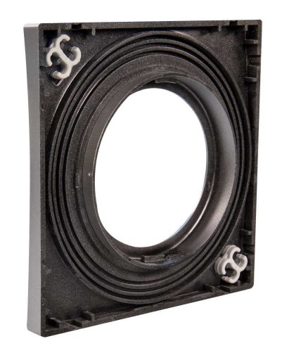KONEKTO štvorcový strieborný LED rám LSR-SK-X1