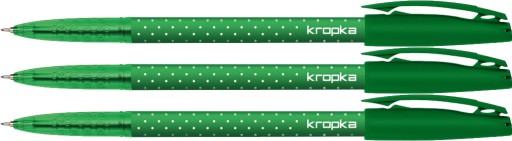 Rystor Dot pero 0,5 mm zelený vrchnáčik x3
