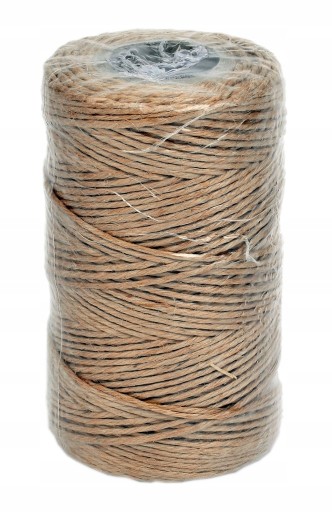 Ľanové nite, šnúrka, šedá prírodná, 100g