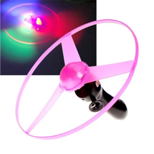 Odpaľovač lietajúci disk UFO vrtuľa svieti LED