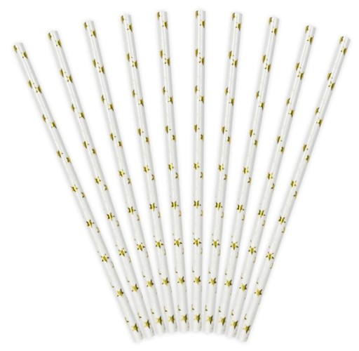 GOLD STARS PAPIEROVÉ SLIMKY 10 ks NARODENIN