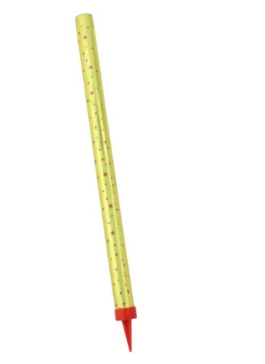 Zlatá tortová fontánová svetlice, 12 cm, zlaté hviezdy