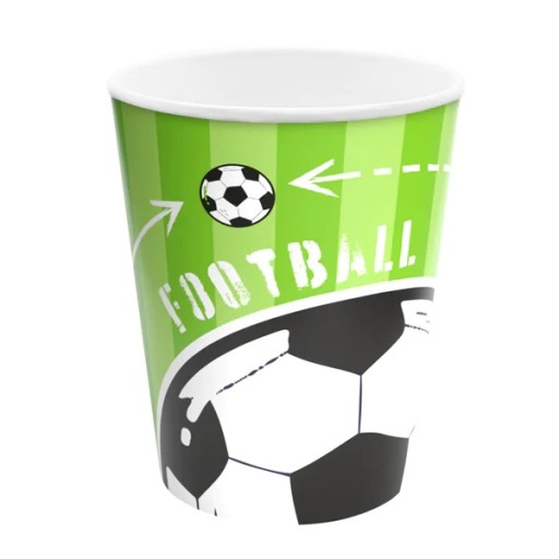 Narodeninové poháre na futbal Narodeninové poháre na futbal 220 ml 6 kusov