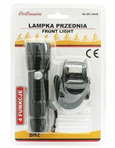 Svetlo na bicykel 9 LED predné vodotesné