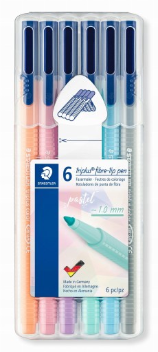 Popisovače Staedtler 6 Triplus 1 mm. Pastel v puzdre