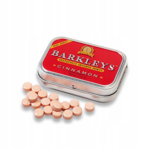 Barkleys škoricové cukríky bez cukru, dražé z USA 15g
