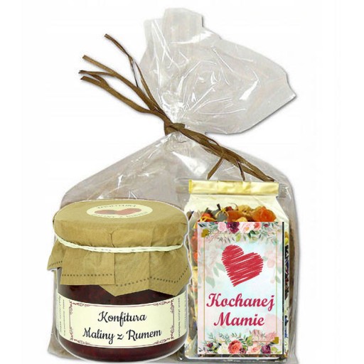 Darčeková sada MALINY S RUMOM + ČAJ