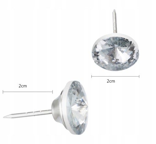 DEKORATÍVNE ČALÚNNE KCHTY CRYSTAL 7 ks
