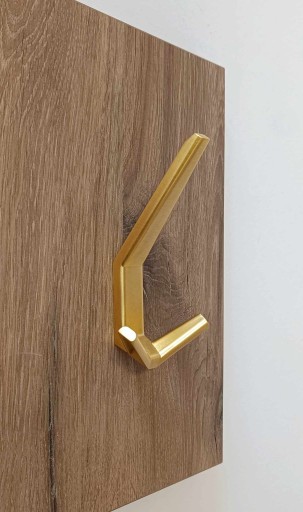 Vešiak na nábytok WM 057 G37 brúsený zlatý matný LOFT